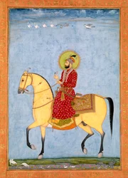 Der Mogulkaiser Farrukhsiyar (1683-1719) (r.1713-19), aus dem Großen Clive-Album